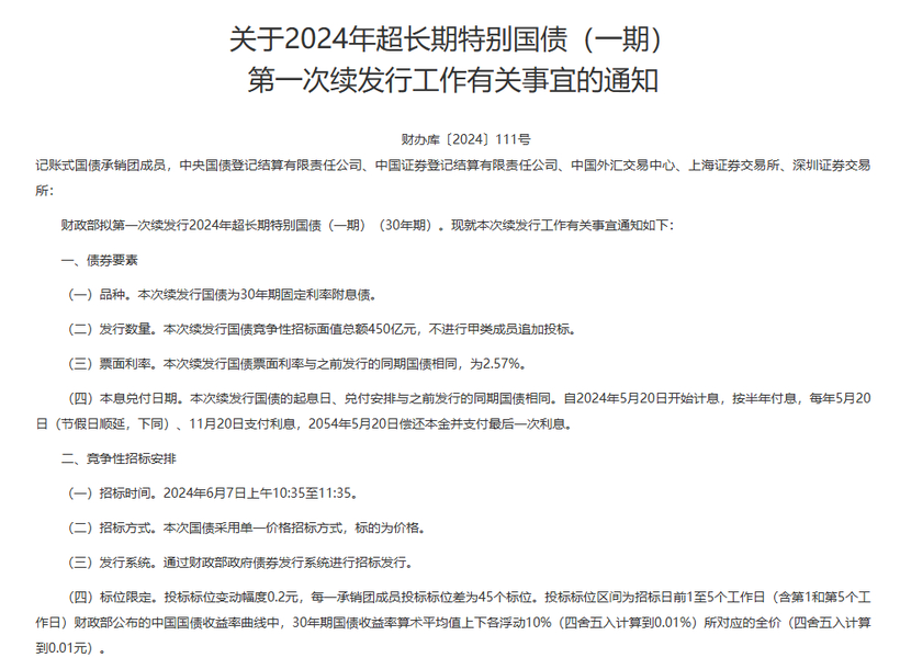 国家发展改革委下达今年第三批690亿元超长期特别国债