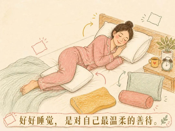 图说百科丨正确使用枕头，看看怎么躺更科学